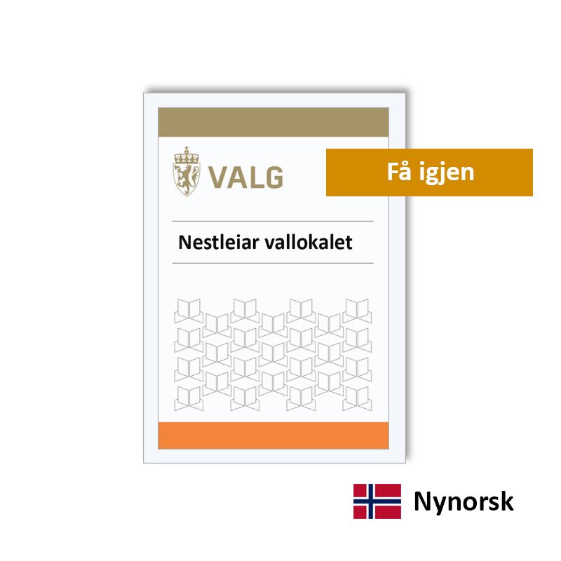 Hovedbilde Nestleiar vallokalet - funksjonærkort